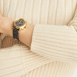 Buy Shop Tory Burch The Miller Chronograph Blue Dial Blue Jacquard Strap Watch for Women - TBW1038 USA Online