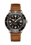 Buy Shop Breitling Superocean Heritage '57 Black Dial Brown Leather Strap Watch for Men - U10370121B1X1 USA Online