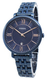 Buy Shop Fossil Jacqueline Blue Dial Blue Steel Strap Watch for Women - ES4094 USA Online