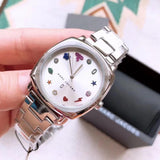 Buy Shop Marc Jacobs Mandy Silver Dial Silver Steel Strap Watch for Women - MJ3548 USA Online