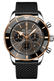 Buy Shop Breitling Superocean Heritage B01 Chronograph 44 Black Dial Black Mesh Bracelet Watch for Men - UB01621A1M1S1 USA Online