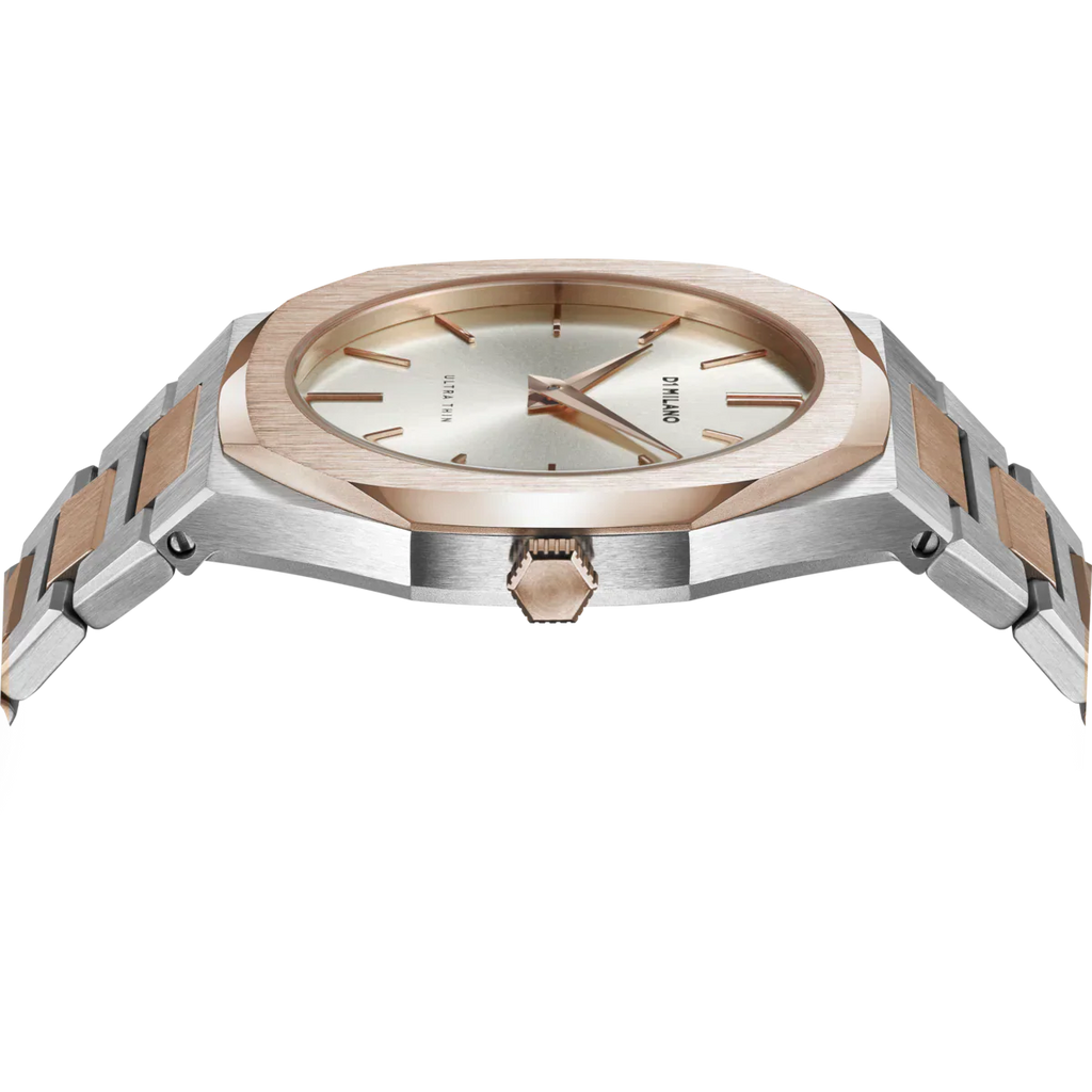 Buy Shop D1 Milano Ultra Thin Silver Dial Two Tone Strap Watch for Women - D1-UTBJ01 USA Online