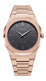Buy Shop D1 Milano Ultra Thin Grey Dial Gold Steel Strap Watch for Men - D1-UTBJ08 USA Online