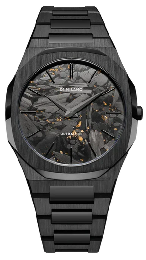 Buy Shop D1 Milano Ultra Thin Two Tone Black Steel Strap Watch for Men - D1-UTBJ31 USA Online