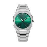 Buy Shop D1 Milano Ultra Thin Green Dial Silver Steel Strap Watch for Men - D1-UTBJ37 USA Online