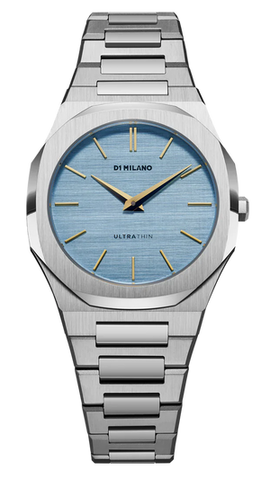 Buy Shop D1 Milano Ultra Thin Blue Dial Silver Steel Strap Watch for Women - D1-UTBL17 USA Online