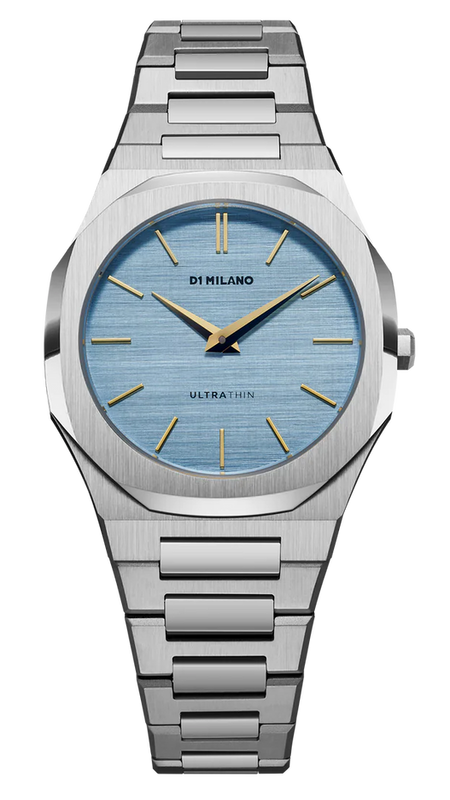 Buy Shop D1 Milano Ultra Thin Blue Dial Silver Steel Strap Watch for Women - D1-UTBL17 USA Online