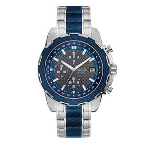 Buy Shop Guess Octane Chronograph Blue Dial Two Tone Steel Strap Watch for Men - W1046G2 USA Online