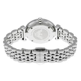Buy Shop Emporio Armani Gianni T Bar White Crystal Pave Dial Silver Stainless Steel Strap Watch For Women - AR1925 USA Online