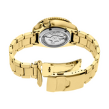 Buy Shop Seiko 5 Sports Automatic Black Dial Gold Steel Strap Watch For Men - SRPK18 USA Online