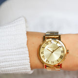 Buy Shop Michael Kors Norie Gold Dial Gold Steel Strap Watch for Women - MK3560 USA Online
