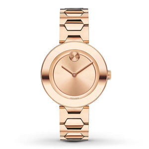 Buy Shop Movado Bold Rose Gold Dial Rose Gold Steel Strap Watch for Women - 3600387 USA Online