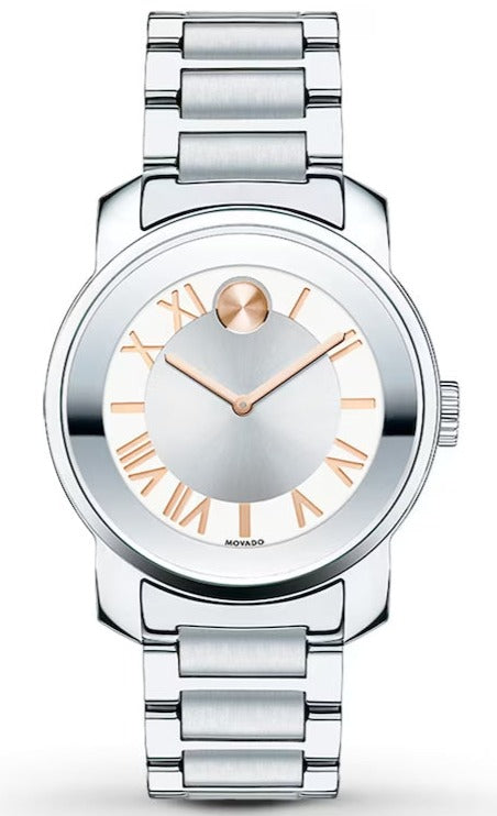 Buy Shop Movado Bold Silver Dial Silver Steel Strap Watch for Women - 3600244 USA Online