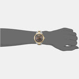 Versace Hellenyium Brown Dial Two Tone Steel Strap Watch for Women - V12040015