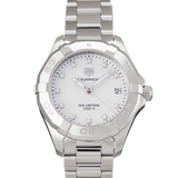 Buy Shop Tag Heuer Aquaracer White Mother of Pearl Dial Watch for Women - WBD1314.BA0740 USA Online