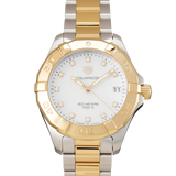 Buy Shop Tag Heuer Aquaracer White Mother of Pearl Dial Watch for Women - WBD1322.BB0320 USA Online