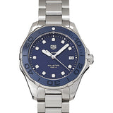Buy Shop Tag Heuer Aquaracer Diamonds Blue Dial Silver Steel Strap Watch for Women - WAY131L.BA0748 USA Online