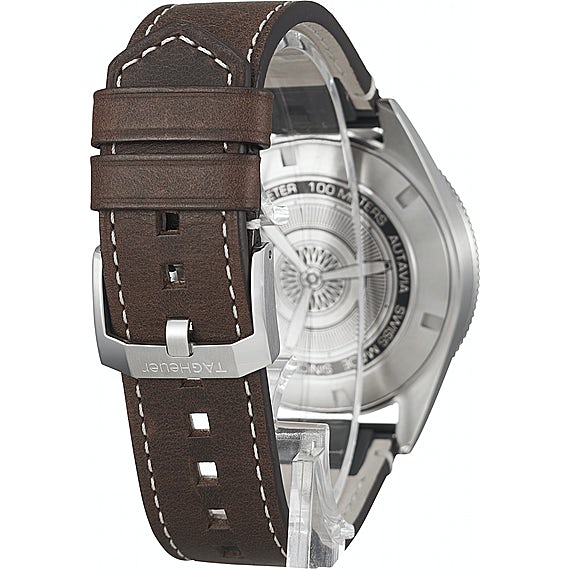Buy Shop Tag Heuer Autavia Automatic Grey Dial Watch for Men - WBE5114.FC8266 USA Online
