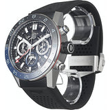Buy Shop Tag Heuer Carrera Automatic Chronograph Steel & Ceramic Black Dial Black Rubber Strap Watch for Men - CBG2A1Z.FT6157 USA Online