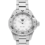 Buy Shop Tag Heuer Aquaracer Professional 200 Quartz Diamond Mother of Pearl Dial Silver Steel Strap Watch for Women - WBP1416.BA0622 USA Online