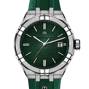 Buy Shop Maurice Lacroix Aikon Chronograph Green Dial Green Rubber Strap Watch for Men - AI1808-SS000-630-5 USA Online