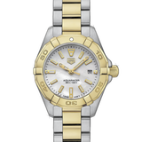 Buy Shop Tag Heuer Aquaracer Mother of Pearl Dial Two Tone Steel Strap Watch for Men - WBD1420.BB0321 USA Online