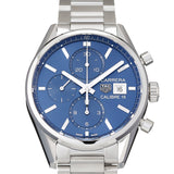 Buy Shop Tag Heuer Carrera Chronograph 41mm Blue Dial Silver Steel Strap Watch for Men - CBK2112.BA0715 USA Online