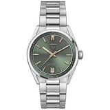 Buy Shop Tag Heuer Carrera Date Automatic 18K Green Dial Silver Steel Strap Watch for Women - WBN2312.BA0001 USA Online