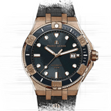 Maurice Lacroix Aikon Venturer Black Dial Black Rubber Strap Watch For Men - AI6058-BRZ0B-330-2