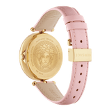 Buy Shop Versace Palazzo Empire Pink Dial Pink Leather Strap Watch for Women - VCO030017 USA Online