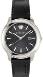 Buy Shop Versace V Urban Black Dial Black Leather Strap Watch for Men - VELQ00119 USA Online