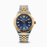 Buy Shop Versace Hellenyium Quartz Blue Dial Two Tone Steel Strap Watch for Men - VEVK00520 USA Online