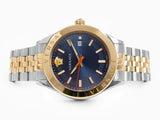 Buy Shop Versace Hellenyium Quartz Blue Dial Two Tone Steel Strap Watch for Men - VEVK00520 USA Online