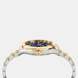 Buy Shop Versace Hellenyium Quartz Blue Dial Two Tone Steel Strap Watch for Men - VEVK00520 USA Online