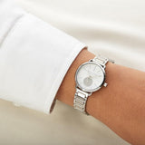 Buy Shop Michael Kors Portia Quartz Silver Dial Silver Steel Strap Watch For Women - MK3837 USA Online