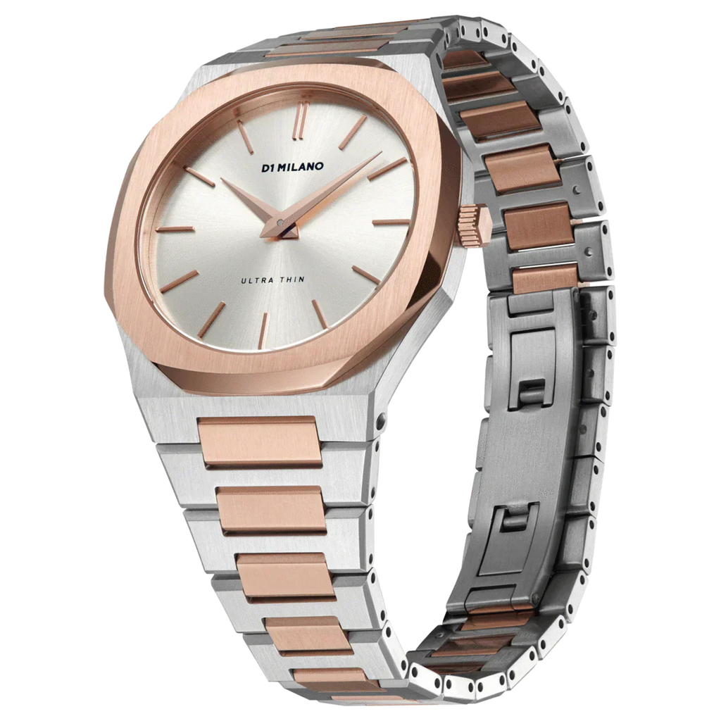 Buy Shop D1 Milano Ultra Thin Silver Dial Two Tone Strap Watch for Women - D1-UTBJ01 USA Online