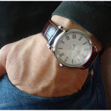 Buy Shop Tissot T Classic Dream White Dial Brown Leather Strap Watch for Men - T033.410.16.013.01 USA Online