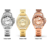Buy Shop Coach Mini Boyfriend Diamonds Silver Dial Silver Steel Strap Watch for Women - 14501699 USA Online