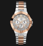 Buy Shop Guess Vista Analog Diamonds Silver Dial Two Tone Steel Strap Watch for Women - W0024L1 USA Online