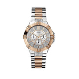 Buy Shop Guess Vista Analog Diamonds Silver Dial Two Tone Steel Strap Watch for Women - W0024L1 USA Online
