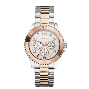 Buy Shop Guess BFF Multifunction Silver Dial Two Tone Steel Strap Watch for Women - W0231L5 USA Online