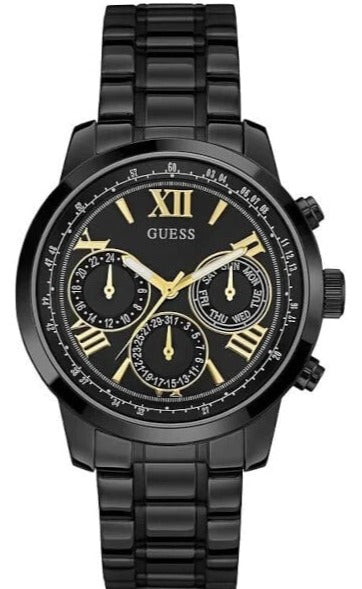 Buy Shop Guess Classic Multi-Function Black Dial Black Steel Strap Watch For Women - W0330L15 USA Online