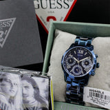 Buy Shop Guess F14 Chronograph Analog Blue Dial Blue Steel Strap Watch For Women - W0448L5 USA Online