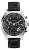 Buy Shop Guess Persuit Multifunction Black Dial Black Leather Strap Watch for Men - W0500G2 USA Online