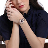 Buy Shop Michael Kors Sofie Quartz Rose Gold Dial Rose Gold Steel Strap Watch For Women - MK4335 USA Online