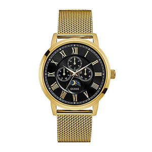 Buy Shop Guess Delancy Black Dial Gold Mesh Bracelet Watch for Men - W0871G2 USA Online