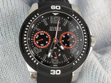 Buy Shop Guess Tread Black Dial Black Rubber Strap Watch for Men - W0967G1 USA Online