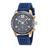 Buy Shop Guess Fleet Blue Dial Blue Rubber Strap Watch for Men - W0971G3 USA Online