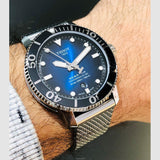 Buy Shop Tissot Seastar 1000 Powermatic 80 Blue Dial SIlver Mesh Bracelet Watch For Men - T120.407.11.041.02 USA Online