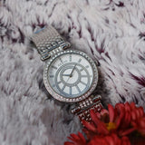 Buy Shop Guess Muse Quartz White Dial Silver Steel Strap Watch For Women - W1008l1 USA Online
